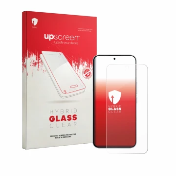 Vorderseite einer Produktverpackung mit dem Markenlogo upscreen. Daneben ist das Gerät Oppo K15 Pro Plus mit dem zugehörigen D