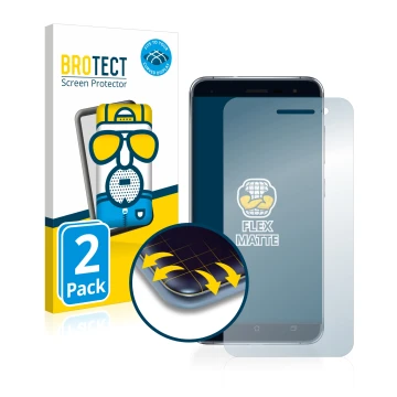 Vorderseite einer Produktverpackung mit dem Markenlogo BROTECT. Daneben ist das Gerät ASUS ZenFone 3 ZE520KL mit dem zugehörig