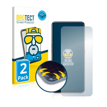 Vorderseite einer Produktverpackung mit dem Markenlogo BROTECT. Daneben ist das Gerät Samsung Galaxy A80 mit dem zugehörigen D