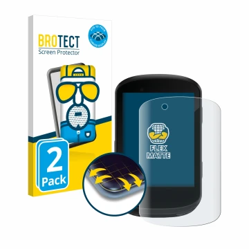 Vorderseite einer Produktverpackung mit dem Markenlogo BROTECT. Daneben ist das Gerät Garmin Edge 530 mit dem zugehörigen Disp