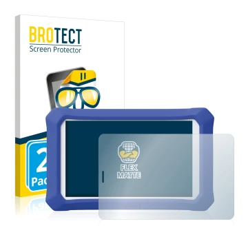 Vorderseite einer Produktverpackung mit dem Markenlogo BROTECT. Daneben ist das Gerät Cubot X20 Pro mit dem zugehörigen Displa