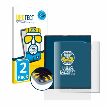 Vorderseite einer Produktverpackung mit dem Markenlogo BROTECT. Daneben ist das Gerät Huawei Mate Xs mit dem zugehörigen Displ