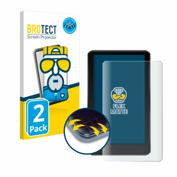 Vorderseite einer Produktverpackung mit dem Markenlogo BROTECT. Daneben ist das Gerät Garmin zumo XT mit dem zugehörigen Displ