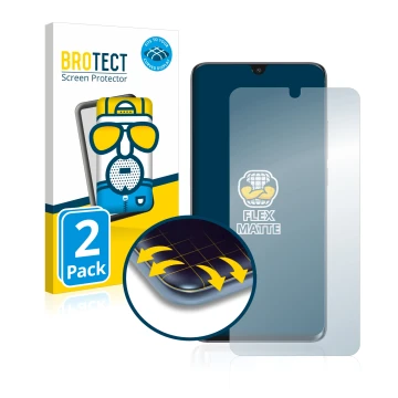 Vorderseite einer Produktverpackung mit dem Markenlogo BROTECT. Daneben ist das Gerät TCL 10 Pro mit dem zugehörigen Displaysc