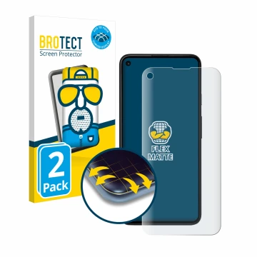 Vorderseite einer Produktverpackung mit dem Markenlogo BROTECT. Daneben ist das Gerät Google Pixel 4a 5G mit dem zugehörigen D