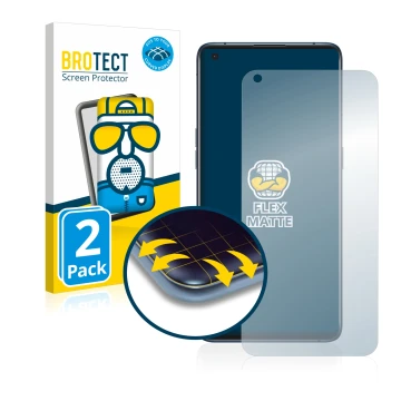 Vorderseite einer Produktverpackung mit dem Markenlogo BROTECT. Daneben ist das Gerät Oppo Find X3 Pro mit dem zugehörigen Dis