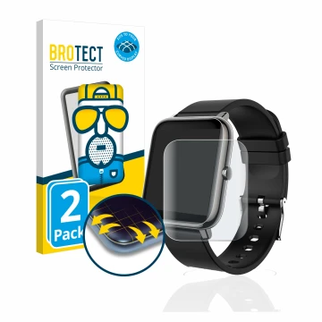 Vorderseite einer Produktverpackung mit dem Markenlogo BROTECT. Daneben ist das Gerät Popglory P22 mit dem zugehörigen Display