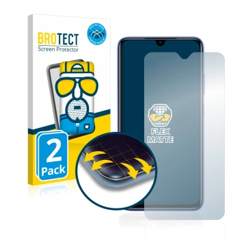 Vorderseite einer Produktverpackung mit dem Markenlogo BROTECT. Daneben ist das Gerät Xiaomi Redmi 9T mit dem zugehörigen Disp