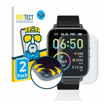Vorderseite einer Produktverpackung mit dem Markenlogo BROTECT. Daneben ist das Gerät Motast P32 mit dem zugehörigen Displaysc