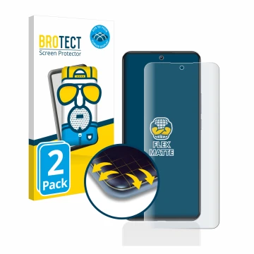 Vorderseite einer Produktverpackung mit dem Markenlogo BROTECT. Daneben ist das Gerät Xiaomi 12T Pro mit dem zugehörigen Displ