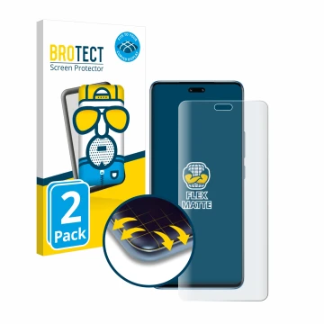 Vorderseite einer Produktverpackung mit dem Markenlogo BROTECT. Daneben ist das Gerät Xiaomi 13 Lite mit dem zugehörigen Displ