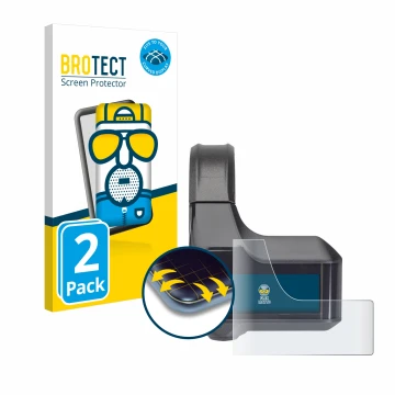 Vorderseite einer Produktverpackung mit dem Markenlogo BROTECT. Daneben ist das Gerät Shimano Steps SC-E7000 mit dem zugehörig