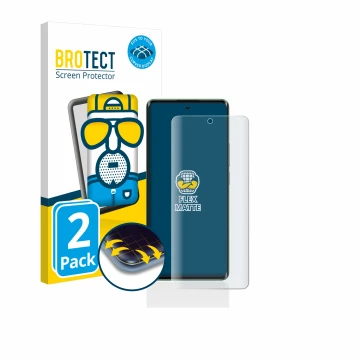 Vorderseite einer Produktverpackung mit dem Markenlogo BROTECT. Daneben ist das Gerät realme 11 Pro Plus mit dem zugehörigen D