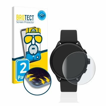 Vorderseite einer Produktverpackung mit dem Markenlogo BROTECT. Daneben ist das Gerät Fossil Smartwatch Wellness (Gen 6) Hybri