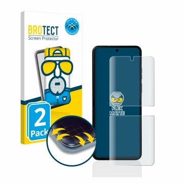 Vorderseite einer Produktverpackung mit dem Markenlogo BROTECT. Daneben ist das Gerät Motorola Razr 40 Ultra mit dem zugehörig
