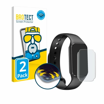 Vorderseite einer Produktverpackung mit dem Markenlogo BROTECT. Daneben ist das Gerät Blackview BV-R1 mit dem zugehörigen Disp