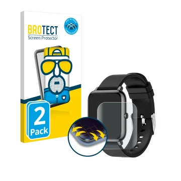 Vorderseite einer Produktverpackung mit dem Markenlogo BROTECT. Daneben ist das Gerät Popglory IP67 1.4