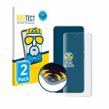 Vorderseite einer Produktverpackung mit dem Markenlogo BROTECT. Daneben ist das Gerät Xiaomi 14 Pro mit dem zugehörigen Displa