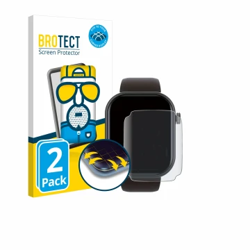 Vorderseite einer Produktverpackung mit dem Markenlogo BROTECT. Daneben ist das Gerät Smartwatch IDW15 1.8
