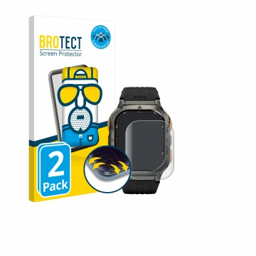 Vorderseite einer Produktverpackung mit dem Markenlogo BROTECT. Daneben ist das Gerät Kospet Tank M3 Ultra mit dem zugehörigen