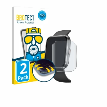 Vorderseite einer Produktverpackung mit dem Markenlogo BROTECT. Daneben ist das Gerät Fitpolo ID208 PLUS 1.8
