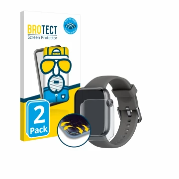 Vorderseite einer Produktverpackung mit dem Markenlogo BROTECT. Daneben ist das Gerät AcclaFit P5 1.85