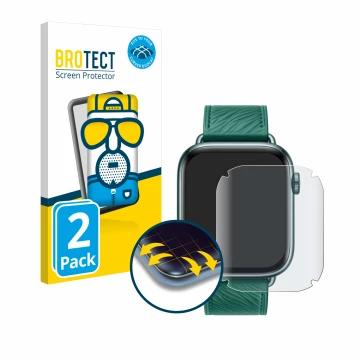 Vorderseite einer Produktverpackung mit dem Markenlogo BROTECT. Daneben ist das Gerät Honor Watch 5 mit dem zugehörigen Displa