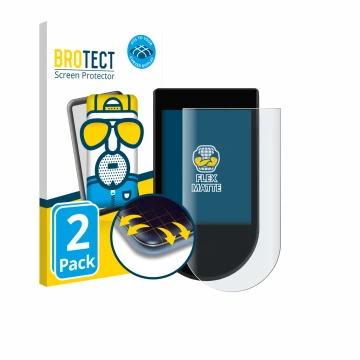 Vorderseite einer Produktverpackung mit dem Markenlogo BROTECT. Daneben ist das Gerät SoFlow SO1+ mit dem zugehörigen Displays