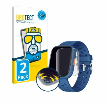 Vorderseite einer Produktverpackung mit dem Markenlogo BROTECT. Daneben ist das Gerät Biggerfive BW02 mit dem zugehörigen Disp