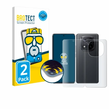 Vorderseite einer Produktverpackung mit dem Markenlogo BROTECT. Daneben ist das Gerät Xiaomi Redmi Note 14 Pro Plus (Display+R