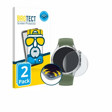 Vorderseite einer Produktverpackung mit dem Markenlogo BROTECT. Daneben ist das Gerät OnePlus Watch 3 mit dem zugehörigen Disp