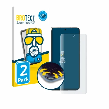 Vorderseite einer Produktverpackung mit dem Markenlogo BROTECT. Daneben ist das Gerät Oppo Find N5 mit dem zugehörigen Display