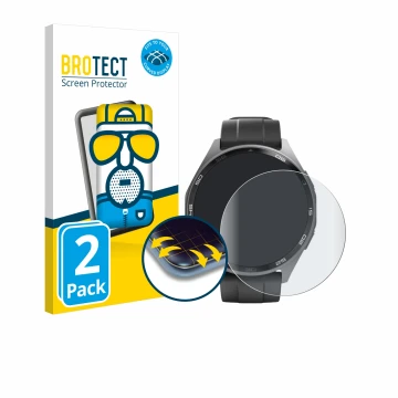 Vorderseite einer Produktverpackung mit dem Markenlogo BROTECT. Daneben ist das Gerät Hama Smartwatch 7010 mit dem zugehörigen