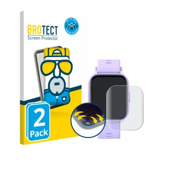 Vorderseite einer Produktverpackung mit dem Markenlogo BROTECT. Daneben ist das Gerät meoonley W99 1.5