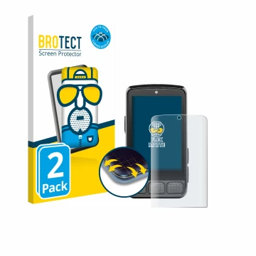 Vorderseite einer Produktverpackung mit dem Markenlogo BROTECT. Daneben ist das Gerät Wahoo Elemnt Roam 3 mit dem zugehörigen 