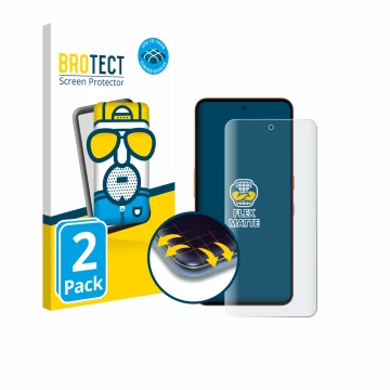 Vorderseite einer Produktverpackung mit dem Markenlogo BROTECT. Daneben ist das Gerät Nothing CMF Phone 2 Pro mit dem zugehöri