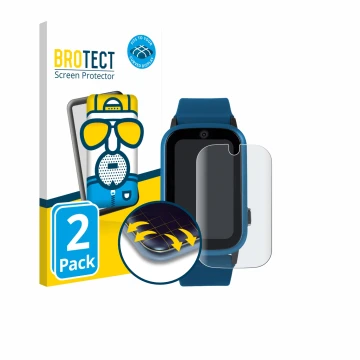 Vorderseite einer Produktverpackung mit dem Markenlogo BROTECT. Daneben ist das Gerät One2Track Connect Adventure mit dem zuge