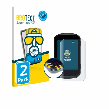 Vorderseite einer Produktverpackung mit dem Markenlogo BROTECT. Daneben ist das Gerät Garmin Edge 550 mit dem zugehörigen Disp