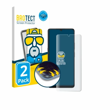 Vorderseite einer Produktverpackung mit dem Markenlogo BROTECT. Daneben ist das Gerät Cubot X100 mit dem zugehörigen Displaysc