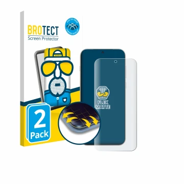 Vorderseite einer Produktverpackung mit dem Markenlogo BROTECT. Daneben ist das Gerät OnePlus 15 mit dem zugehörigen Displaysc