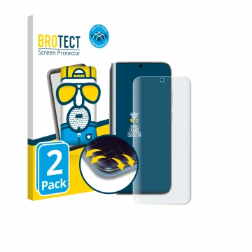 Vorderseite einer Produktverpackung mit dem Markenlogo BROTECT. Daneben ist das Gerät Honor Magic 8 mit dem zugehörigen Displa