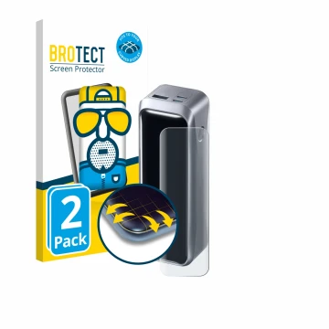 Vorderseite einer Produktverpackung mit dem Markenlogo BROTECT. Daneben ist das Gerät Anker Prime 220 W mit dem zugehörigen Di