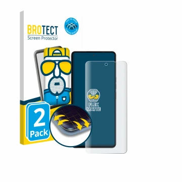 Vorderseite einer Produktverpackung mit dem Markenlogo BROTECT. Daneben ist das Gerät Gigaset GS6 Pro mit dem zugehörigen Disp