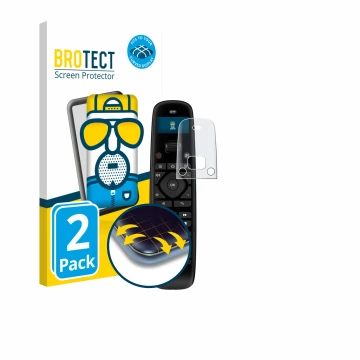 Vorderseite einer Produktverpackung mit dem Markenlogo BROTECT. Daneben ist das Gerät Sofabaton U2 mit dem zugehörigen Display