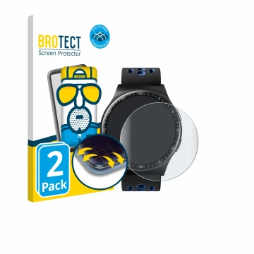 Vorderseite einer Produktverpackung mit dem Markenlogo BROTECT. Daneben ist das Gerät Reebok Pulse Smartwatch mit dem zugehöri