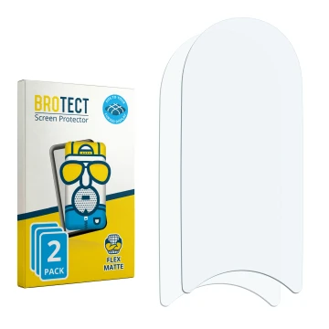 Vorderseite einer Produktverpackung mit dem Markenlogo BROTECT. Daneben ist der zugehörige Displayschutz.