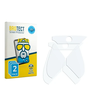 Vorderseite einer Produktverpackung mit dem Markenlogo BROTECT. Daneben ist der zugehörige Displayschutz.