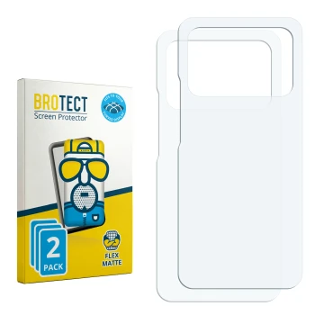 Vorderseite einer Produktverpackung mit dem Markenlogo BROTECT. Daneben ist der zugehörige Displayschutz.