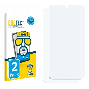 Vorderseite einer Produktverpackung mit dem Markenlogo BROTECT. Daneben ist der zugehörige Displayschutz.