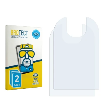 Vorderseite einer Produktverpackung mit dem Markenlogo BROTECT. Daneben ist der zugehörige Displayschutz.